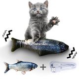 Peixe Interativo Elétrico para Gatos com Movimento Realista USB